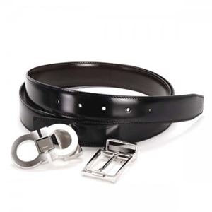 Ferragamo（フェラガモ） ベルト 長さ120cmまで対応 679359 622133 NERO／AUBURN