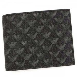 EMPORIO ARMANI（エンポリオアルマーニ） 二つ折り財布（小銭入れ付）  Y4R065 86526 LAVAGNA/NERO