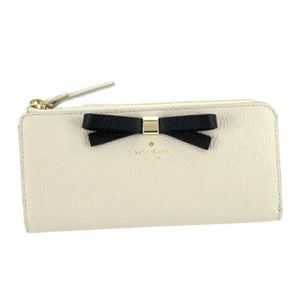 KATE SPADE（ケイトスペード） 長財布L字ファスナー PWRU5014 291 CRISP LINEN/BLACK