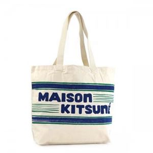 MAISON KITSUNE（メゾンキツネ） トートバッグ SS16U837-ECNA ECRU/NAVY