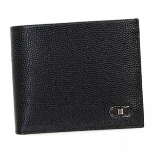 Ferragamo（フェラガモ） 二つ折り財布（小銭入れ付） 669790 588862 NERO