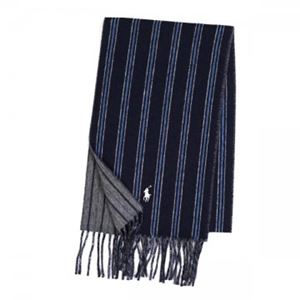 RalphLauren（ラルフローレン） マフラー 6F0346 433 NAVY/PERIWINKLE/CREAM