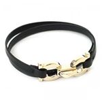 Ferragamo（フェラガモ） ブレスレット 345920 616698 NERO/ORO CH