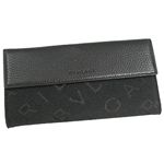 ブルガリ 25115 MAXILETTERE BK 長財布・黒