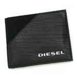 DIESEL（ディーゼル） 二つ折り財布（小銭入れ付） BEAT THE TIME 00XS40 T8013 ブラック H10×W12×D1.5