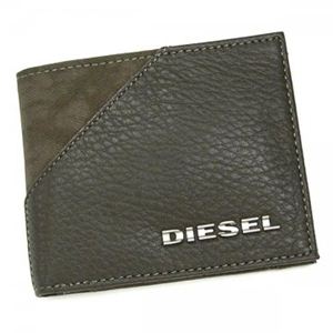 DIESEL（ディーゼル） 二つ折り財布（小銭入れ付） BEAT THE TIME XS40 T8031 ライトグレー H10×W12×D1.5