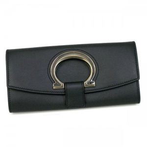 Ferragamo（フェラガモ） 長財布 GANCIO STYLIS H 22B012 445508 ブラック