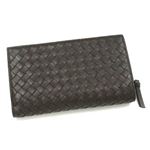 BOTTEGA VENETA（ボッテガベネタ） 長財布 P.FOGLIO INTRECCIATO 114074 2040 ダークブラウン