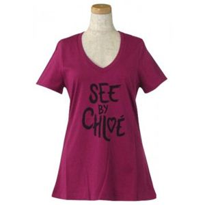 SEE BY C HLOE（シーバイクロエ） レディースTシャツ 4A2201 O30 ピンク L59 S17 W43 S H33.5