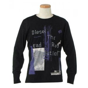 DIESEL（ディーゼル） メンズTシャツ 00C HBE 900 ブラック L67 S62 W51 S H41