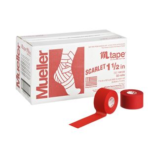 Mueller（ミューラー） Mテープ チームカラー38mm スカーレット 32個セット 130822