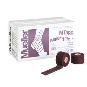 Mueller（ミューラー） Mテープ チームカラー38mm マルーン 32個セット 130828