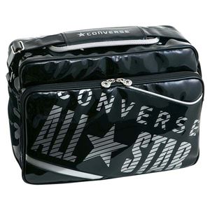 CONVERSE（コンバース） エナメルショルダー（L） C1365052 ブラック×シルバー