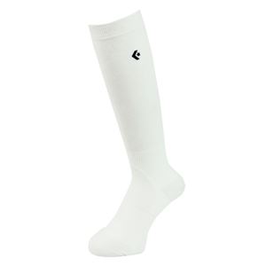 CONVERSE（コンバース） 着圧ハイソックス CB101001 ホワイト×ブラック 27-29cm