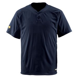 デサント（DESCENTE） ベースボールシャツ（2ボタン） （野球） DB201 ブラック M