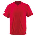 デサント（DESCENTE） ベースボールシャツ（2ボタン） （野球） DB201 レッド S