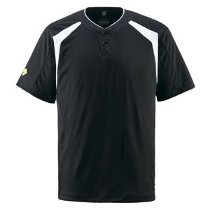 デサント（DESCENTE） ベースボールシャツ（2ボタン） （野球） DB205 ブラック M