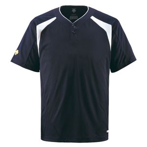 デサント（DESCENTE） ベースボールシャツ（2ボタン） （野球） DB205 Dネイビー M