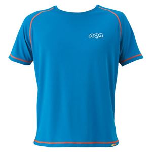 鬼怒川 AQA（アクア） パワードライラッシュTシャツメンズ KW4453 ブルーM