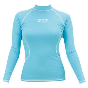 AQA（アクア） UV DRY ラッシュガード ロングレディースIII KW4449A ライトブルーL
