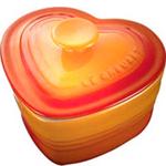 LeCreuset（ル・クルーゼ）　ストーンウェア　ラムカン・ダムール　フタ付　90031-00-09 オレンジ