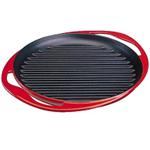 LeCreuset（ル・クルーゼ）　グリル・ロンド　25cm　20125-00-06 チェリーレッド