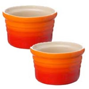 LeCreuset（ル・クルーゼ）　ストーンウェア　ラムカン　S　910027-00-09 オレンジ