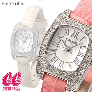 Folli Follie レザーウォッチ WF7A029SPW-PK／ピンク