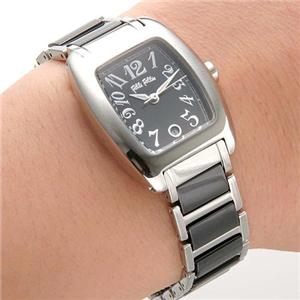 Folli Follie セラミック パヴェウォッチ WF5T136BDK／トノー・ブラック