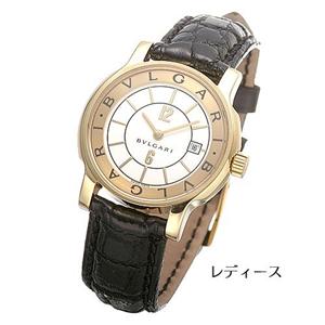 BVLGARI ソロテンポ K18 レザー ST29WGLD／レディース