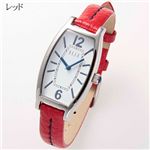 ELLE(エル) セシル レザーウォッチ ECEC21W-RE／レッド