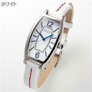 ELLE(エル) セシル レザーウォッチ ECEC21W-WH／ホワイト