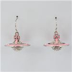 Vivienne Westwood(ヴィヴィアンウエストウッド) TINY PAVE 3D ORB E SS ROSE PINK ピアス