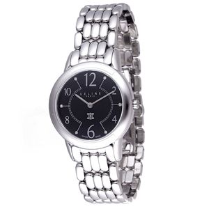 CELINE（セリーヌ） 腕時計 LA CLASSIQUE C ステンレスベルト ブラック C77111000B