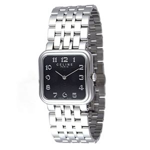 CELINE（セリーヌ） 腕時計 LA PARISETTE ステンレスベルト ブラック C82111000