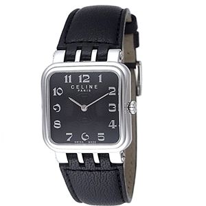 CELINE（セリーヌ） 腕時計 LA PARISETTE カーフベルト ブラック C82111011