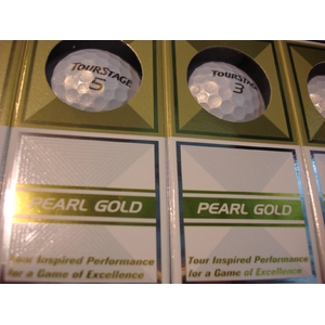 BRIDGESTONE�i�u���a�X�g���j �S���t�{�[�� TOURSTAGE X01MILD PEARLGOLD �y2�_�[�X�z�C���[�W��