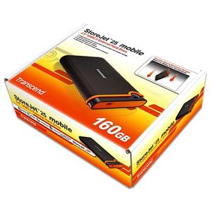 Transcend ポータブルHDD アンチショック 160GB　TS160GSJ25M