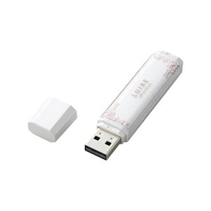 ELECOM USBメモリー8GB MF-NWU208 パールホワイト