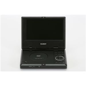 BLUEDOT ポータブルDVDプレーヤー　7インチCPRM対応モデル(ブラック) BDP-1715K