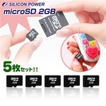 SILICON POWER microSD 2GB 5枚セット