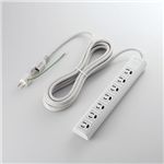エレコム EURoHS指令準雷ガード機能付抜け止めタップ T-ECOY055NDA