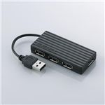エレコム バスパワー専用4ポートUSBハブ U2H-Y4BBK