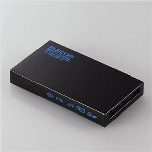 エレコム 薄型11+9メディア対応メモリリーダ MR-C11BK