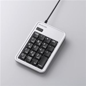エレコム USBハブ付きコンパクトテンキーボード TK-TCM004SV