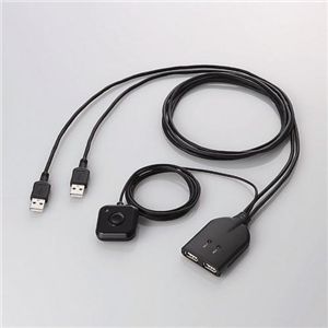エレコム キーボード・マウス用パソコン切替器 KM-A22BBK