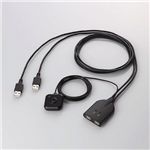 エレコム キーボード・マウス用パソコン切替器 KM-A22BBK