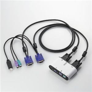 エレコム ハイブリッドパソコン切替器 KVM-KHN