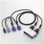 エレコム ハイブリッドパソコン切替器 KVM-KHN