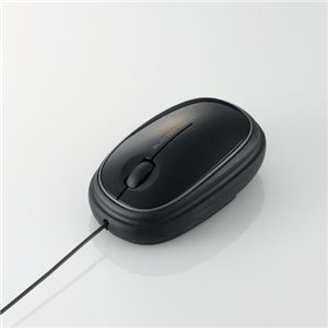 エレコム コード巻き取り 3ボタン光学式マウス M-MK1URBK